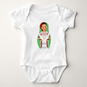 Body Para Bebé Mexicano, Yucatan Matryoshka Baby Bodysuit