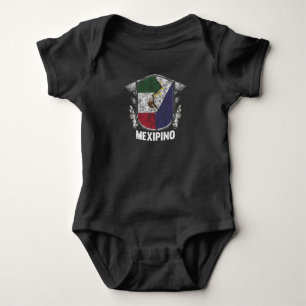 Body Para Bebé México México Filipinas Bandera mitad mexicana
