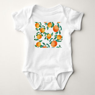 Body Para Bebé Mezcla Floral Colorida: Ilustracion acuarela.