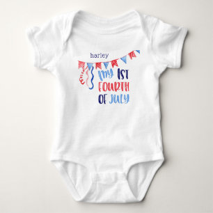 Body Para Bebé Mi 1er Día de la Independencia Personalizado