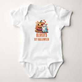 Body Para Bebé Mi 1er Halloween Calabaza Kawaii 