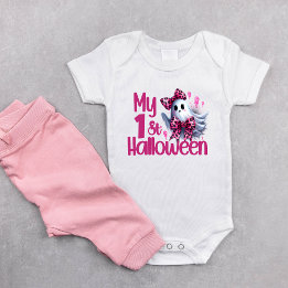 Body Para Bebé Mi 1er Halloween divertido traje lindo bebé niña f