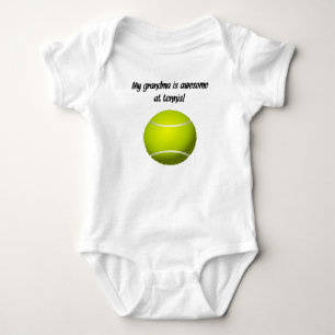 Body Para Bebé Mi abuela es impresionante en el tenis
