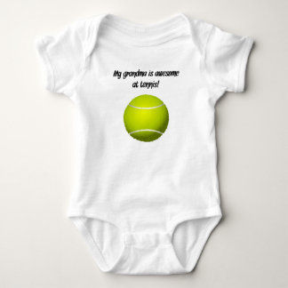Body Para Bebé Mi abuela es impresionante en el tenis