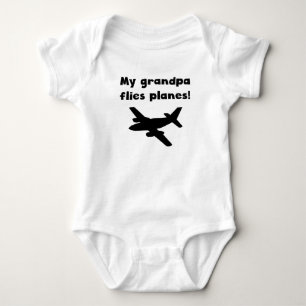 Body Para Bebé Mi abuelo vuela los aviones