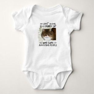 Body Para Bebé Mi Animal Espiritual Es Un Animal Gato Cita Regalo