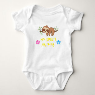 Body Para Bebé Mi animal espiritual Plantilla de eslora de tami