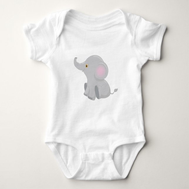Body Para Bebé Mi bebé elefante (Anverso)