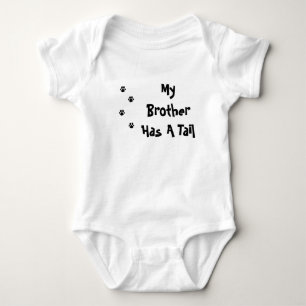 Body Para Bebé Mi Brother tiene una PATA de la cola