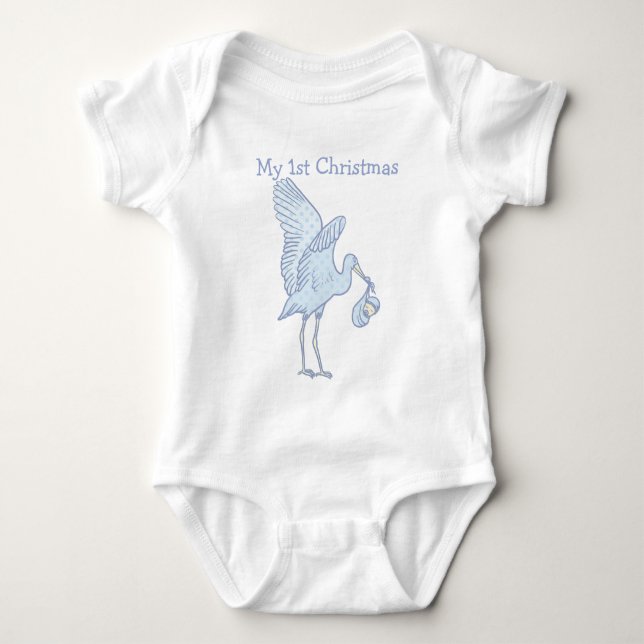 Body Para Bebé Mi camiseta de bebé para la 1ª Navidad (Anverso)