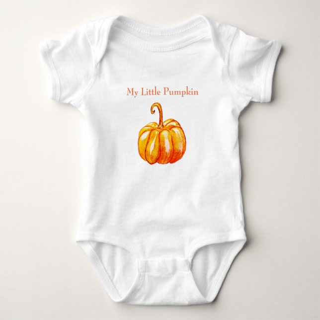 Body Para Bebé Mi camiseta de calabaza pequeña (Anverso)