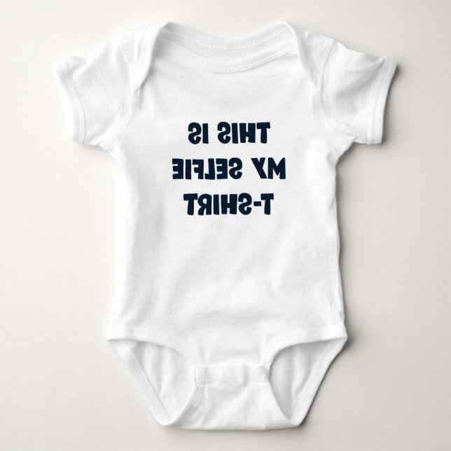 Body Para Bebé Mi camiseta de selfie (Anverso)