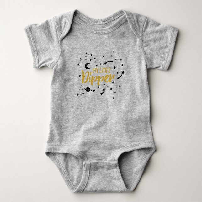 Body Para Bebé Mi camiseta de una pieza de la estrella del bebé (Anverso)