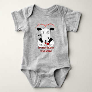 Body Para Bebé Mi corazón le pertenece a mi mamá