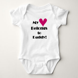 Body Para Bebé Mi corazón le pertenece a papá