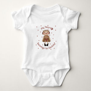 Body Para Bebé ¡Mi corazón le pertenece a papá! Raggedy Ann