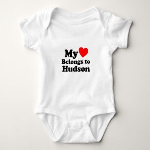 Body Para Bebé Mi corazón pertenece a Hudson
