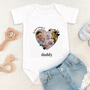 Body Para Bebé Mi Corazón Pertenece A La Foto Personalizada Del B