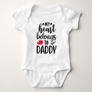 Body Para Bebé Mi Corazón Pertenece A Papi