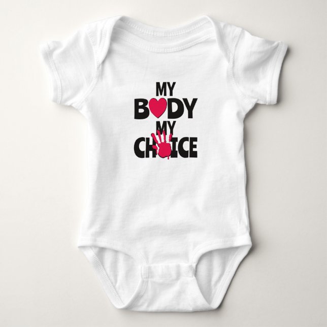 Body Para Bebé Mi cuerpo mi elección (Anverso)