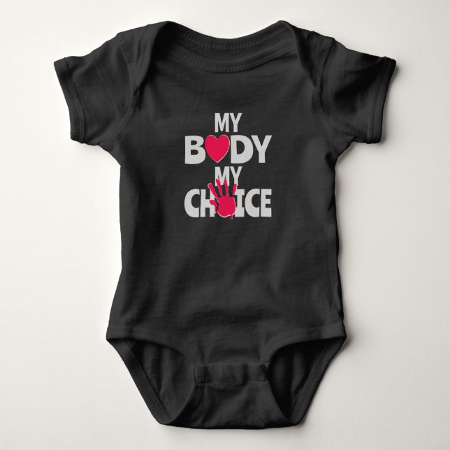 Body Para Bebé Mi cuerpo mi elección (Anverso)