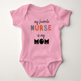 Body Para Bebé Mi Enfermera Favorita Es Mi Mamá Cuta Personalizad