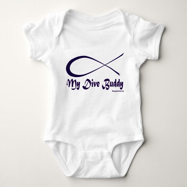 Body Para Bebé Mi enredadera del compinche de la zambullida (Anverso)