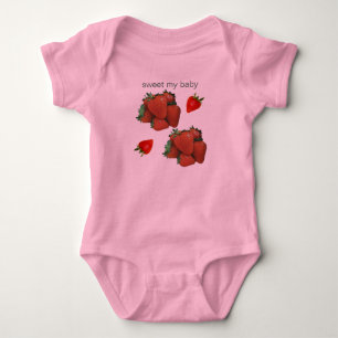 Body Para Bebé Mi fresa dulce