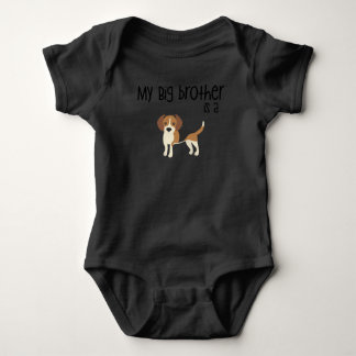 Body Para Bebé Mi Gran Hermano es un Beagle, un regalo de Baby Sh