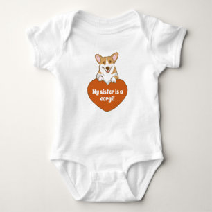 Body Para Bebé Mi Hermana Es Un Corgi