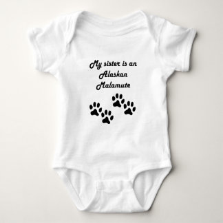 Body Para Bebé Mi Hermana Es Un Malamute De Alaska