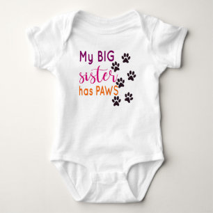 Body Para Bebé Mi hermana mayor tiene patas - Adorable