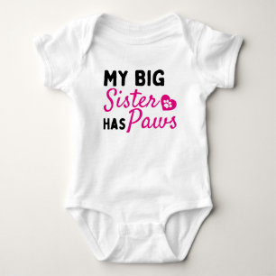 Body Para Bebé Mi hermana mayor tiene patas - Lindo