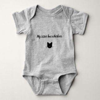 Body Para Bebé Mi hermana tiene Whiskers Baby Bodysuit