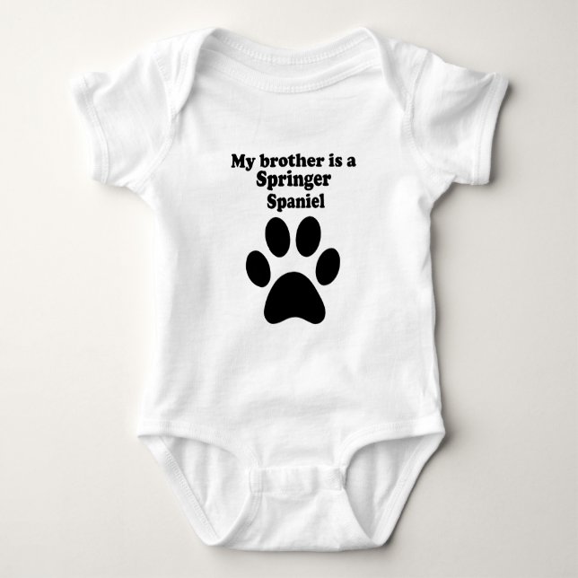 Body Para Bebé Mi Hermano Es Un Español Springer (Anverso)