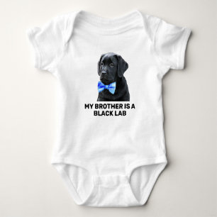 Body Para Bebé Mi Hermano Es Un Laboratorio Negro