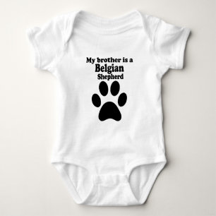 Body Para Bebé Mi Hermano Es Un Pastor Belga