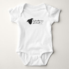 Body Para Bebé Mi hermano es un Pit Bull