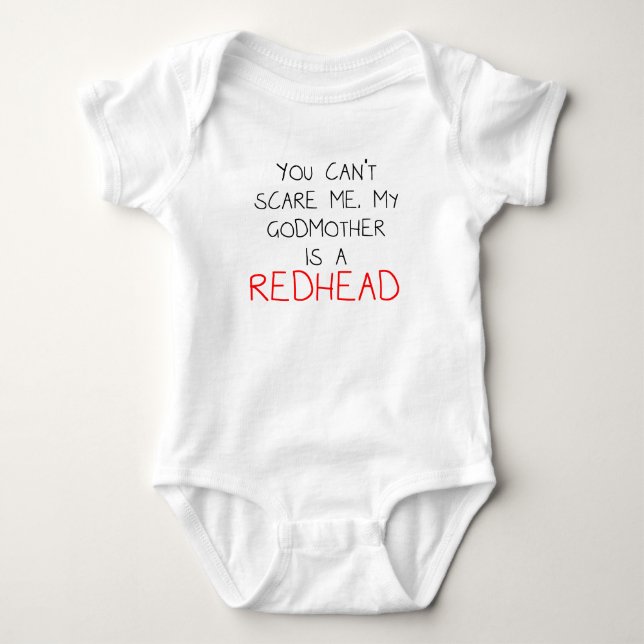 Body Para Bebé Mi madrina es un Redhead (Anverso)