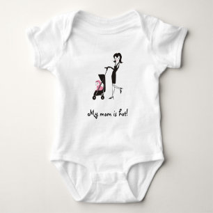 Body Para Bebé ¡Mi mamá es caliente! Enredadera del bebé