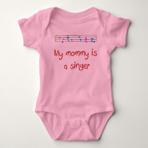 Body Para Bebé Mi mamá es cantante