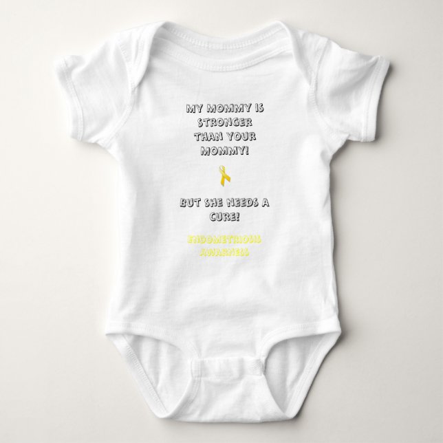 Body Para Bebé Mi mamá es más fuerte que su mamá (Anverso)