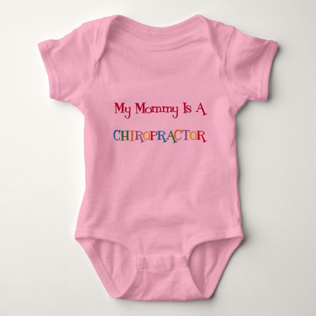 Body Para Bebé Mi mamá es una camiseta del Chiropractor (Anverso)