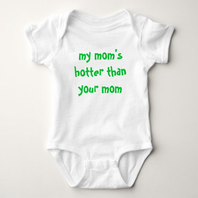 Body Para Bebé mi mamá más caliente que su mamá (Anverso)