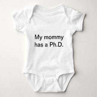 Body Para Bebé Mi mamá tiene un Ph.D.