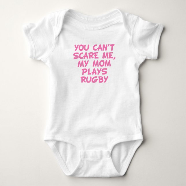 Body Para Bebé Mi mamá toca Rugby (Anverso)