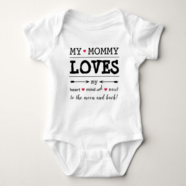 Body Para Bebé Mi mami "Mi mami me ama" Baby Bodysuit (Anverso)