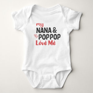 Body Para Bebé Mi Nana y Pop Pop Me Aman