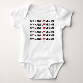 BODY PARA BEBÉ MI NANI ME AMA - CORAZÓN ROJO