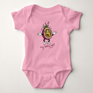 Body Para Bebé Mi Niña Divertido Personaje de Frutas de Dibujos A